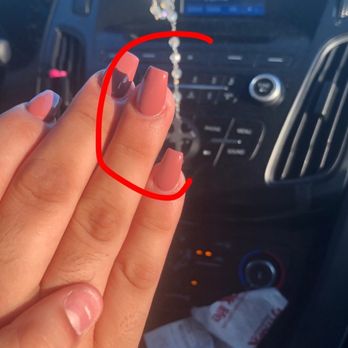 The White Spa Nails - Its literally sticking up - Nail Salons Near Me - Mesa, Arizona