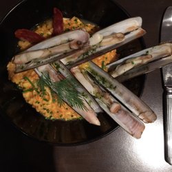 Gusto - Risotto au chorizo et couteaux.