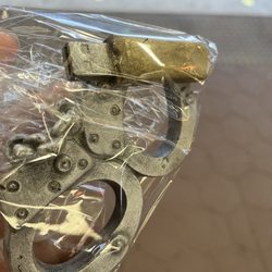 Got the handcuffs and a flash drive chocolate for a friend who works in Intelligence.