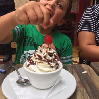 Rock'N Fish - My son's sundae which was the cherry on top of a great meal - Seafood Near Me - Manhattan Beach, California Rock'N Fish - My son's sundae which was the cherry on top of a great meal - Seafood Near Me - Manhattan Beach, California
