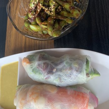 Sushi Hi - Shrimp spring rolls, spicy garlic edamame - Sushi Bars Near Me - Austin, Texas
