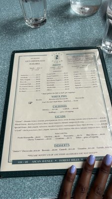 Menu photo 1 Nick's Pizza - Forest Hills Forest Hills, NY Menu photo 1 Nick's Pizza - Forest Hills Forest Hills, NY