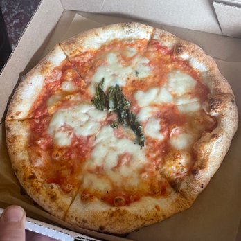 Pomo - Phoenix - Margherita pizza with incorrect basil placement. - Pizza Near Me - Phoenix, Arizona Pomo - Phoenix - Margherita pizza with incorrect basil placement. - Pizza Near Me - Phoenix, Arizona