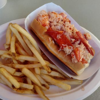 J T's Seafood - Hot lobster roll. Mmm! - Seafood Near Me - Brewster, Massachusetts