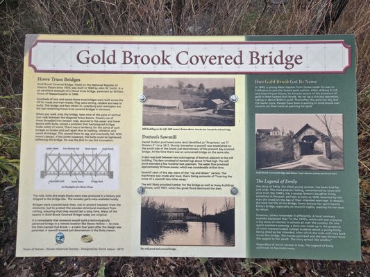 Historic Gold Brook Covered Bridge by null