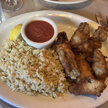 Pacific Cafe - Fried oysters with rice pilaf - Seafood Near Me - San Francisco, California Pacific Cafe - Fried oysters with rice pilaf - Seafood Near Me - San Francisco, California