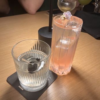 Katami - Ume milk punch, Sakura high ball - Sushi Bars Near Me - Houston, Texas