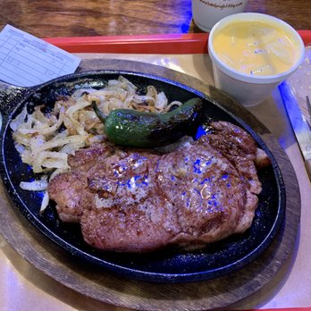 Hard Eight BBQ - 8oz Ribeye Med Rarewith a side of Mac&Cheese YUM! - Barbeque Near Me - Roanoke, Texas