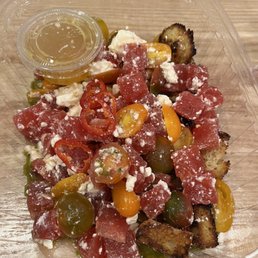Watermelon tomato salad