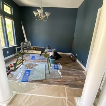Palm Restore - Their finished product. Notice the yellow , they didn't use primer, so the old yellow paint could be Scene. They said finish job - Damage Restoration Near Me - Brookings, Oregon