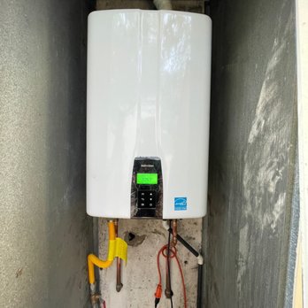 Plumbing Geeks - Brand new Navien tankless water heater! Installed in same location as tank. - Plumbing Near Me - Sun Valley, California Plumbing Geeks - Brand new Navien tankless water heater! Installed in same location as tank. - Plumbing Near Me - Sun Valley, California