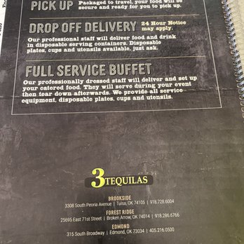 3 tequilas - Menu - Mexican Near Me - Tulsa, Oklahoma 3 tequilas - Menu - Mexican Near Me - Tulsa, Oklahoma