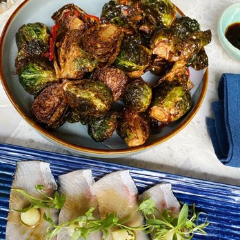 Wabi on Rose - Crispy Brussel Sprouts & Yellowtail Special - Sushi Bars Near Me - Venice, California Wabi on Rose - Crispy Brussel Sprouts & Yellowtail Special - Sushi Bars Near Me - Venice, California