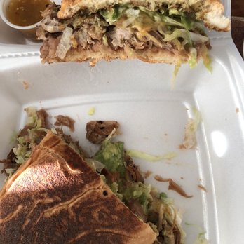La India Bonita - Carnitas Torta Huge I had to cut it - Mexican Near Me - Chula Vista, California La India Bonita - Carnitas Torta Huge I had to cut it - Mexican Near Me - Chula Vista, California