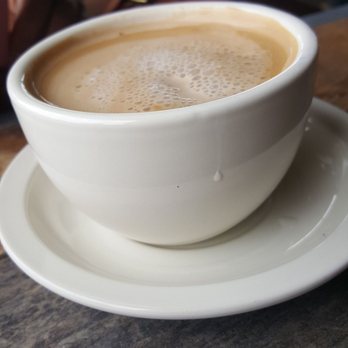 Briki Cafe - Hazelnutlatte with almondmilk - Greek Near Me - Addison, Illinois