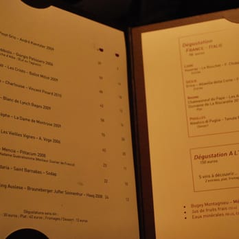 Il Vino - Il Vino d'Enrico Bernardo Menu, December 2012 - Modern European Near Me - Paris, 75