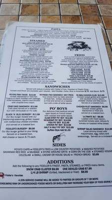 Menu photo 8 Fiddler's Crab House Savannah, GA Menu photo 8 Fiddler's Crab House Savannah, GA