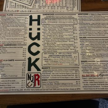 HUCK - Menu; Breakfast served all day - Salad Near Me - Huntington, West Virginia