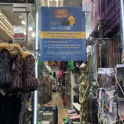 Vertoe Luggage Storage - The poster outside off the store to understand whats offered.