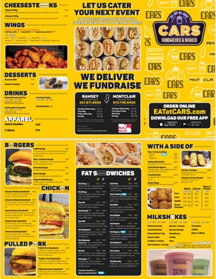 Menu photo 1 CARS Eatery Ramsey, NJ