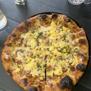 Emigration Brewing - Breakfast pizza - Breweries Near Me - Salt Lake City, Utah
