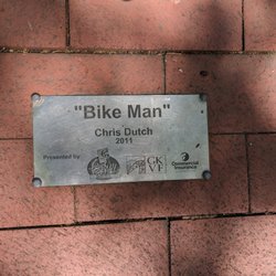 Bike Man - Bike Man in downtown Charleston