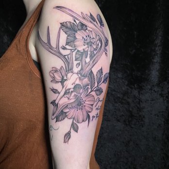 Marked Studios - Deer tattoo with Brooke - Tattoo Near Me - Reno, Nevada Marked Studios - Deer tattoo with Brooke - Tattoo Near Me - Reno, Nevada