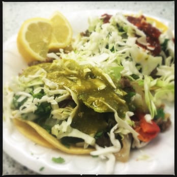 Jimenez Meat Market - Ranchers steak tacos with red and green salsas. Delicious! Perfectly seasoned and spiced! - Tacos Near Me - Reedley, California Jimenez Meat Market - Ranchers steak tacos with red and green salsas. Delicious! Perfectly seasoned and spiced! - Tacos Near Me - Reedley, California
