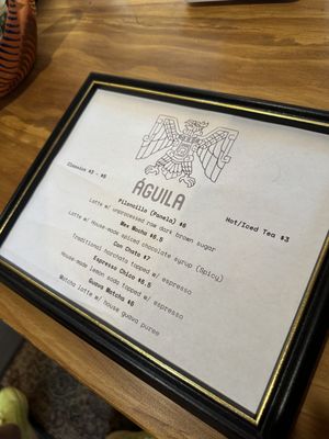 Menu photo 3 Aguila Coffee Orlando, FL