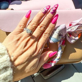 Lotus Beauty Salon - Cherry blossom spring nails - Nail Salons Near Me - San Ramon, California