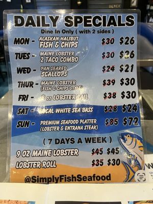 Menu photo 1 Simply Fish Seafood Costa Mesa, CA Menu photo 1 Simply Fish Seafood Costa Mesa, CA