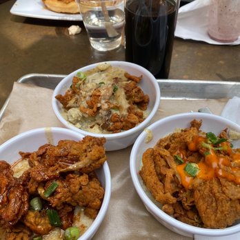 Mo' Brunch & Brews - Shroom and grits flight - Breakfast & Brunch Near Me - Houston, Texas