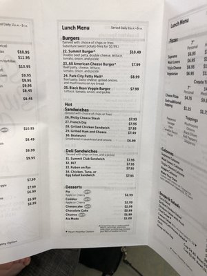 Menu photo 1 Silver Summit Cafe Park City, UT