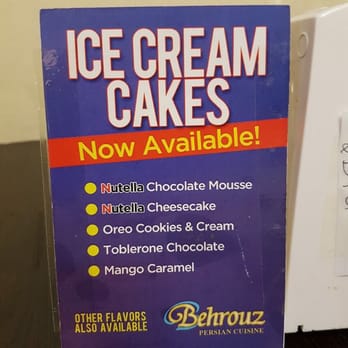 Behrouz - looks like they added ice cream cakes for dessert! - Middle Eastern Near Me - Pasig, NCR