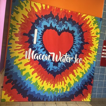 Macon Water Ice - Photo Op/ Logo wall - Waffles Near Me - Macon, Georgia