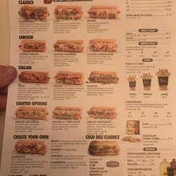 Penn Station East Cost Subs - Menu