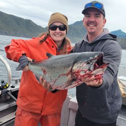 Outbound Alaska Charters - Big King salmon with white meat!  RARE and delicious