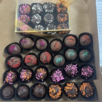 Dawn's Candy & Cake Supply - Truffles my husband made during our class - Chocolatiers & Shops Near Me - Lynnwood, Washington Dawn's Candy & Cake Supply - Truffles my husband made during our class - Chocolatiers & Shops Near Me - Lynnwood, Washington