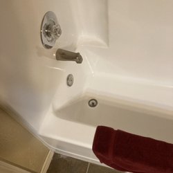 A to Z Services - This is the tub/shower stall in other bathroom. forgot to take pics before but as bad as the shower. Not anymore!!
