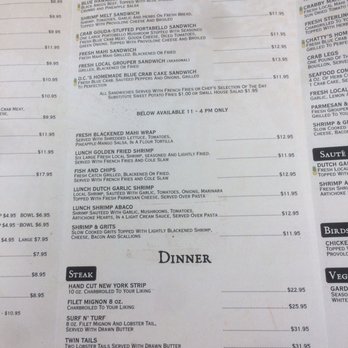 O. C. White's Restaurant - Menu: lunch & dinner - Seafood Near Me - St Augustine, Florida