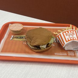 Double Meat Burger with Cheese & Fries Double Meat Burger with Cheese & Fries