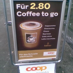 Coop - Das Kaffeeangebot ab 06.00 Uhr ist praktisch