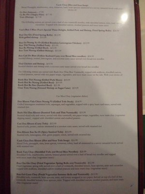 Menu photo 6 Van's Vietnamese Restaurant Albany, NY Menu photo 6 Van's Vietnamese Restaurant Albany, NY