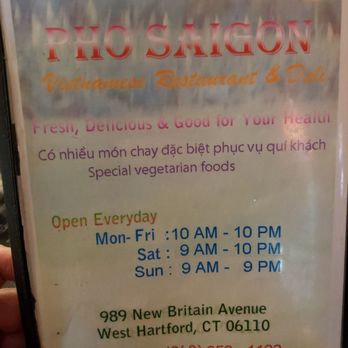 Pho Saigon - 3.20.20 - Vietnamese Near Me - West Hartford, Connecticut Pho Saigon - 3.20.20 - Vietnamese Near Me - West Hartford, Connecticut