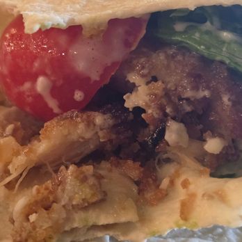Flourish Cafe - Inside a Chicken Cesar Wrap - Coffee & Tea Near Me - Newtown, Pennsylvania