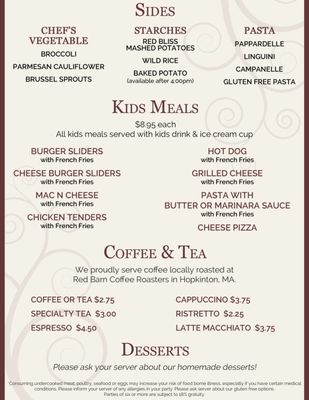 Menu photo 7 Galliford's Restaurant & Tavern Mendon, MA