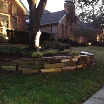 Azul Landscaping Solutions - Retaining wall and landscape - Landscaping Near Me - Plano, Texas