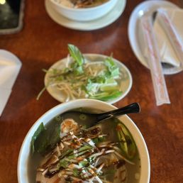 Pho combo flank steak and shrimp Pho combo flank steak and shrimp