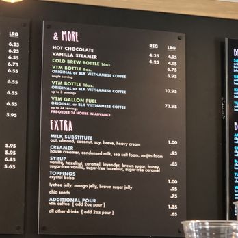 Blk Dot Coffee - Menu 7/4/2022 - Coffee & Tea Near Me - Irvine, California