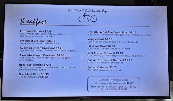 Menu photo 3 Rise Grind & Ride Espresso Cafe Broken Arrow, OK